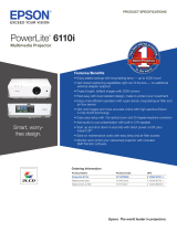 Epson PowerLite 6110i Datasheet