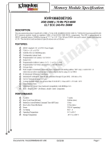 Kingston Technology KVR1066D3E7/2G Datasheet