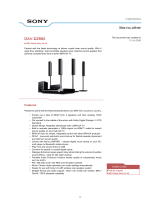 Sony DAV-DZ660 Datasheet