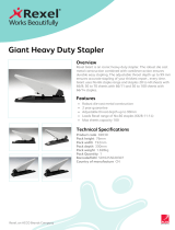 Rexel Giant Heavy Duty Stapler Grey/Black Datasheet