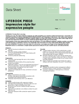 Fujitsu LIFEBOOK P8010 Crimsen Red User manual