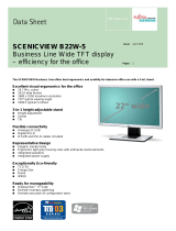 Fujitsu SCENICVIEW B22W-5 Datasheet