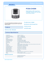 Sony PCSA - CHG90 Datasheet