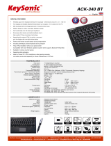 Nanopoint KB-ACK-340BT Datasheet