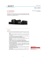 Sony HTDDWG800 Datasheet