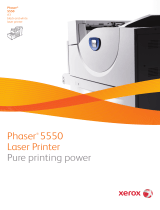 Xerox Phaser 5550V/B User manual