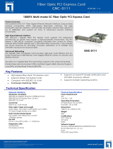 LevelOne Gigabit Fiber PCIe Network Card, Multi-Mode, SC Datasheet
