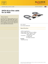 DeLOCK SATA All-in-One cable for 2x HDD Datasheet