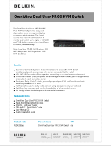 Belkin OmniView Dual-User PRO3 KVM Switch Datasheet