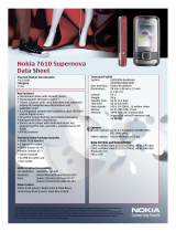 Nokia N7610S-GUNMETAL Datasheet