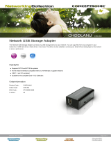Conceptronic Printer and Storage Network Adapter Datasheet