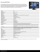 iiyama E2607WS-1 Datasheet