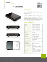 Formac 160GB Disk Mini FireWire & USB2 Black Datasheet