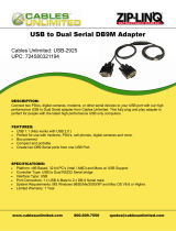 Cables Unlimited USB-2925 Datasheet