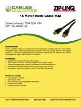 Cables Unlimited Pro A/V Series HDMI 1.3b Home Theatre Cables Datasheet