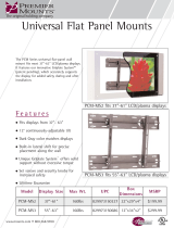 Premier Mounts PCM-MS2 Datasheet