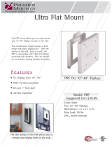 Premier Mounts Ultra-Flat Mount f/ LCD Displays (PRF) User manual