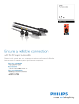 Philips SWA2522 1,5 m Fiber optic cable User manual