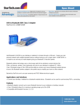StarTech.com USBBT2EDR Datasheet