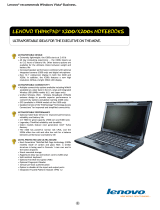 Lenovo THINKPAD X200 User manual