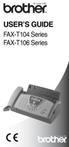 Brother Fax-T106 User manual
