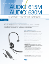 Plantronics .Audio 630M Datasheet