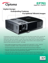 Optoma EP761 User manual