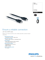 Philips HDMI cable SWV2432T Datasheet