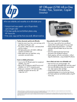 HP Officejet J5780 All-in-One Printer, Fax, Scanner, Copier Datasheet
