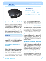 Sony VPL-VW80 Datasheet