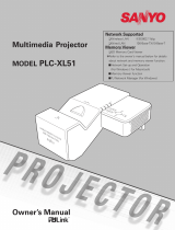 Sanyo PLC-XL51 Owner's manual