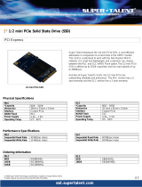 Super Talent Technology Half mini PCIe, MLC, 32GB Datasheet