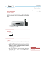 Sony STR-DA3400ESS User manual