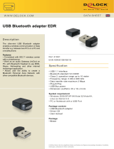 DeLOCK USB Bluetooth Adapter EDR Datasheet