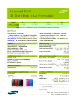 Samsung 500GB S2 Portable Datasheet
