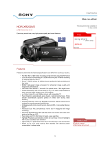 Sony HDRXR200VE Datasheet