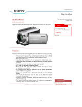 Sony DCR-SR57E User manual