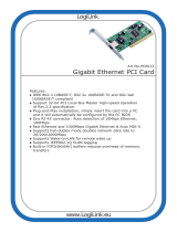 LogiLink Gigabit PCI network PCI card Datasheet