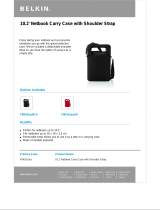 Belkin Netbook Carry Case Datasheet