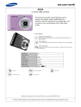 Samsung EC-ES15ZSBP/GB Datasheet