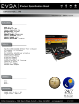 EVGA GeForce GTX 275 Datasheet