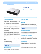 Sony VPL-DX10 Datasheet
