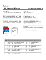 Transcend HD Video Card Series User manual