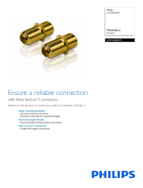 Philips SWV2025W Feed-thru Dual pack F connectors Datasheet