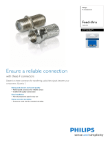 Philips F connectors SWV2182W Datasheet