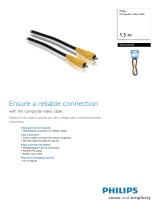 Philips Composite video cable SWV2510T Datasheet