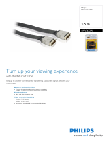 Philips Flat scart cable SWV3672W Datasheet