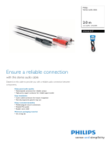 Philips Stereo audio cable SWA2121T Datasheet
