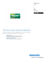 Philips Battery R20LM85A Datasheet