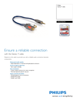 Philips Stereo Y cable SWA7555W Datasheet